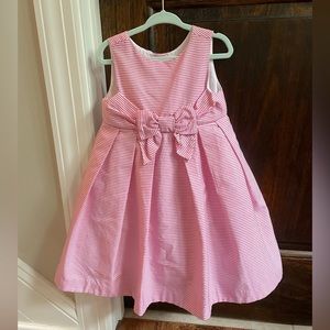 Janie and Jack little girl seersucker dress